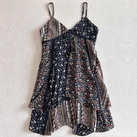 Alice + Olivia Delilah Tiered Print Stretch Silk Dress ASO Clary Fray - Picture 10 of 16